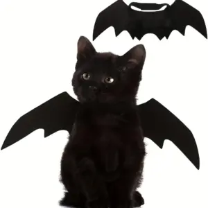 fantasia asas morcego para cães e gatos