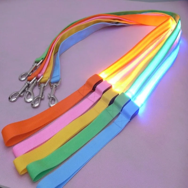 Coleira e Guia LED para Cães com Luzes Piscantes e À Prova D'Água - Image 2