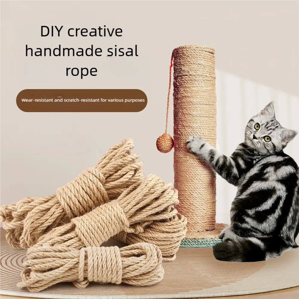 Corda de Sisal Natural para Gato DIY Arranhador - Image 4