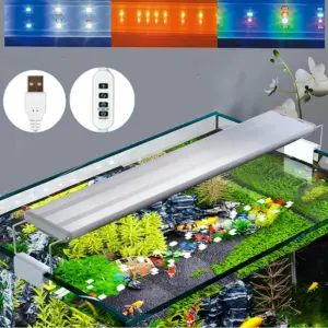 luminária led para aquário usb com timer
