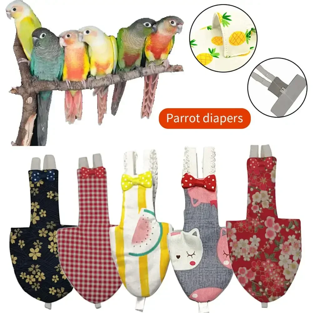 Fralda de Voo para Pássaros com Gravata Borboleta Ajustável - Image 2