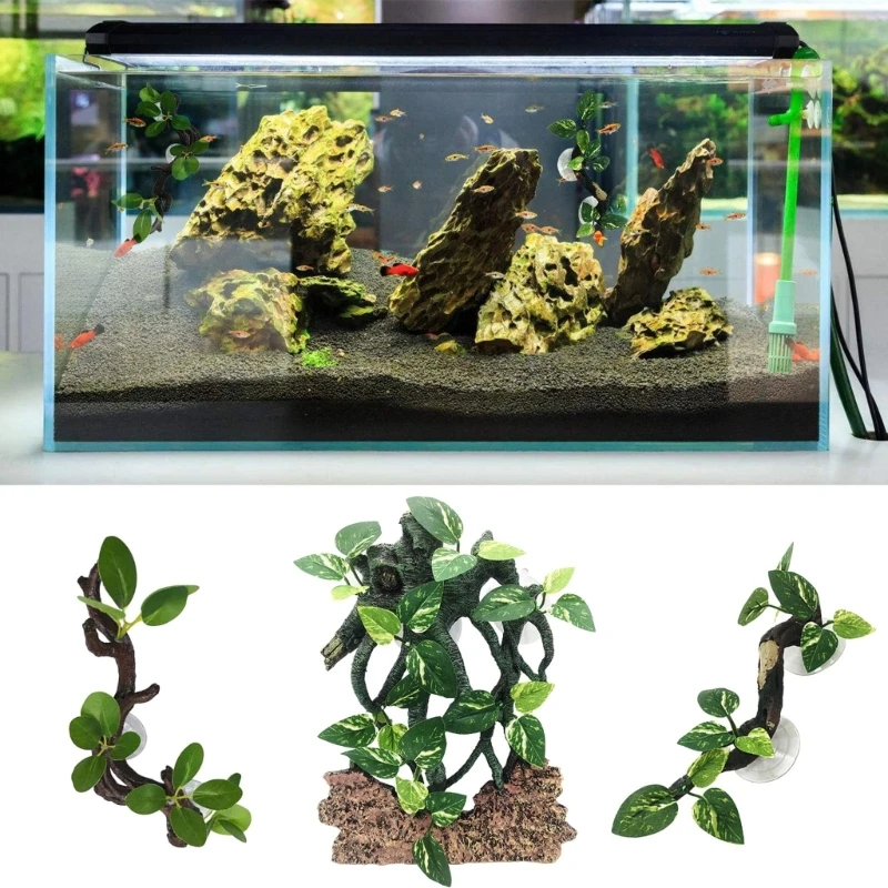 Planta de Canto para Terrário de Répteis com Ventosa - Image 3