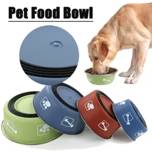tigela de aço inoxidável para cães e gatos