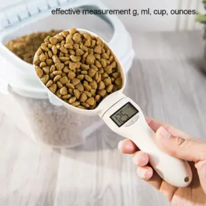 colher digital para ração de cães e gatos