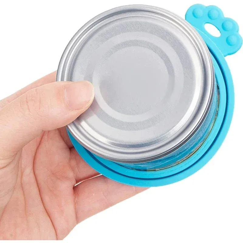 Tampa de Silicone para Lata de Ração de Cães e Gatos com Colher - Imagem 3