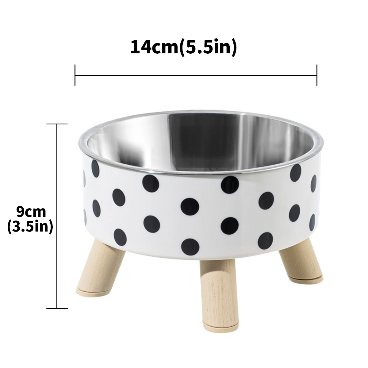 Tigela para Cães e Gatos de Aço Inoxidável Antiderrapante - Imagem 5