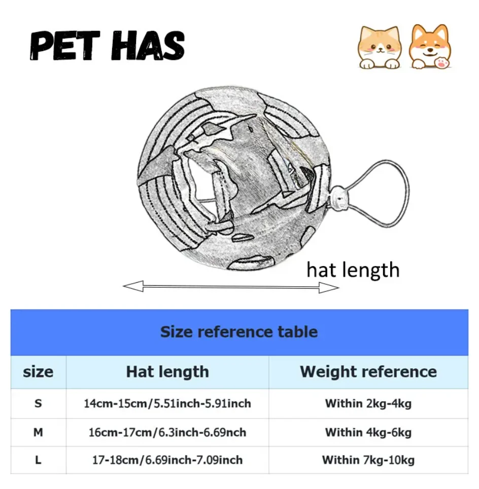 Chapéu de Sol para Cães e Gatos Pequenos e Médios - Image 6