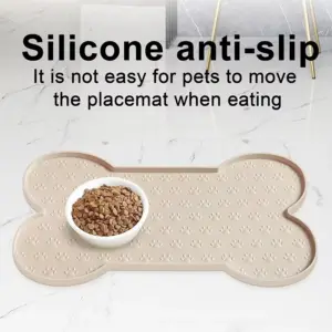 tapete de comida para cães e gatos de silicone