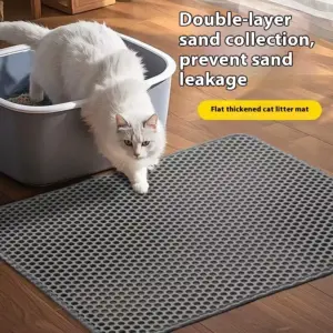 tapete de areia para gatos 2 camadas