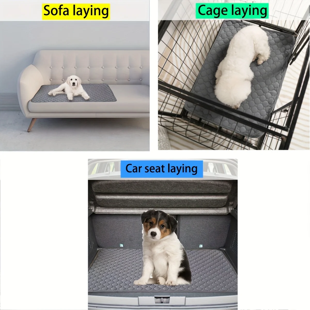 Tapete Higiênico para Cães e Gatos Lavável e Reutilizável - Imagem 4