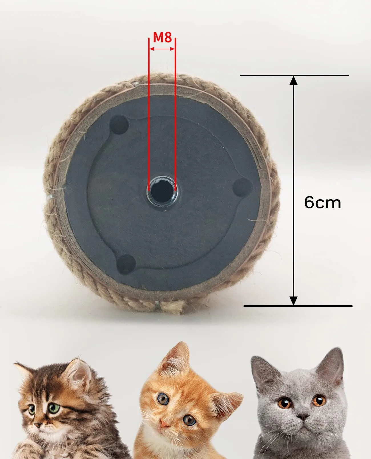 Poste Arranhador para Gatos de Sisal M8 para Árvore de Escalada - Image 5