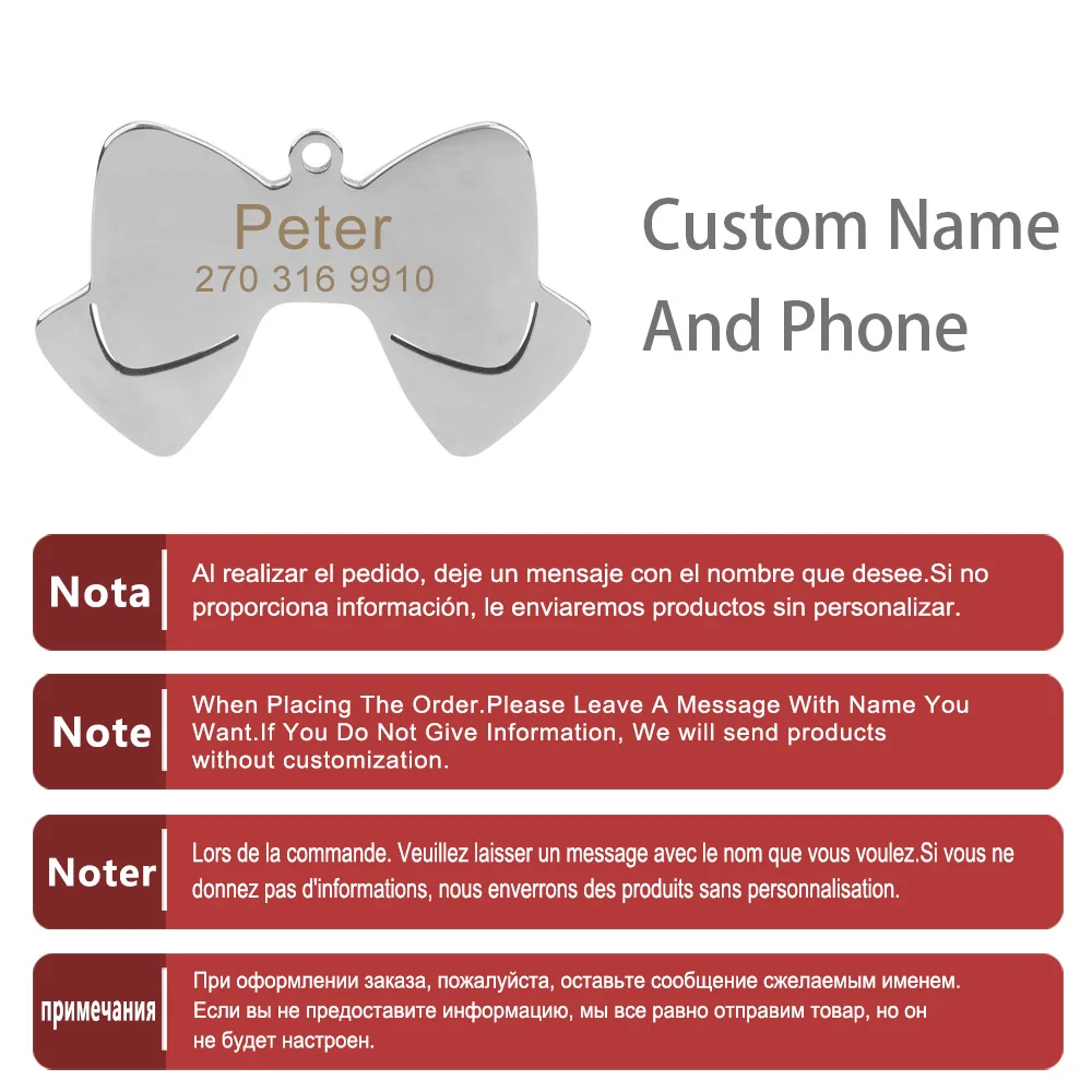 Coleira Anti-Lost para Pets com Pingente de ID Personalizável - Imagem 3