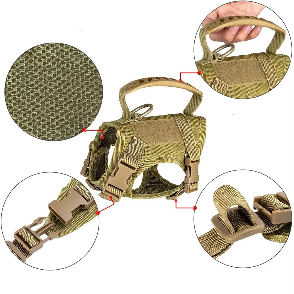 Coleira Tática para Gatos Ajustável e à Prova d'Água para Passeio - Imagem 6