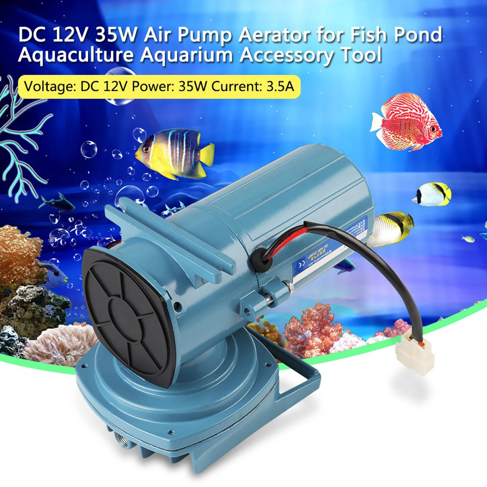 bomba de ar para aquário 12V