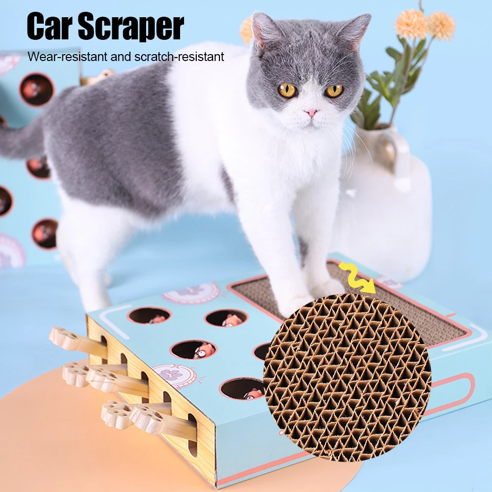 Brinquedo Labirinto para Gatos com Arranhador de Papel Ondulado - Image 3