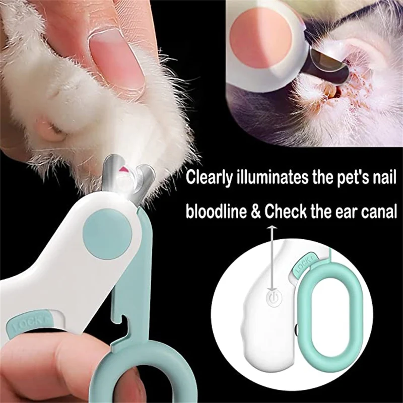 Cortador de Unhas para Cães e Gatos com Luz LED Integrada - Imagem 4