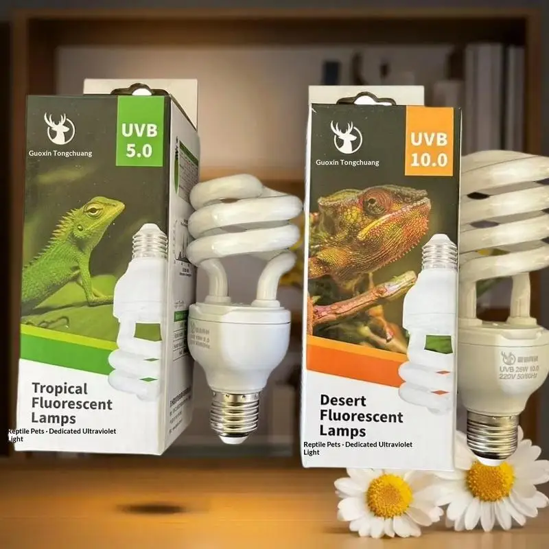 Lâmpada UVB para Répteis 13W/26W E27 para Terrário - Imagem 4