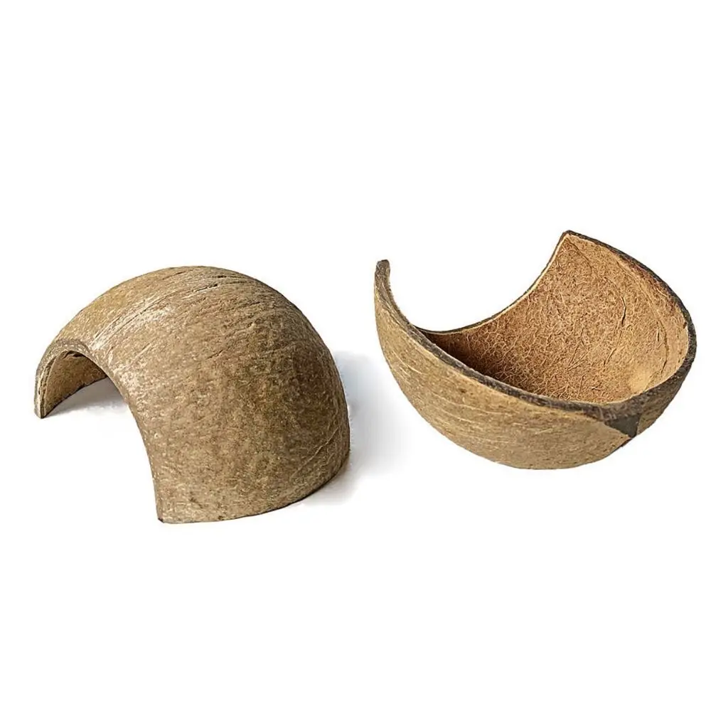 Ninho de Casca de Coco Natural para Répteis e Hamsters 6x10,5 cm - Imagem 3