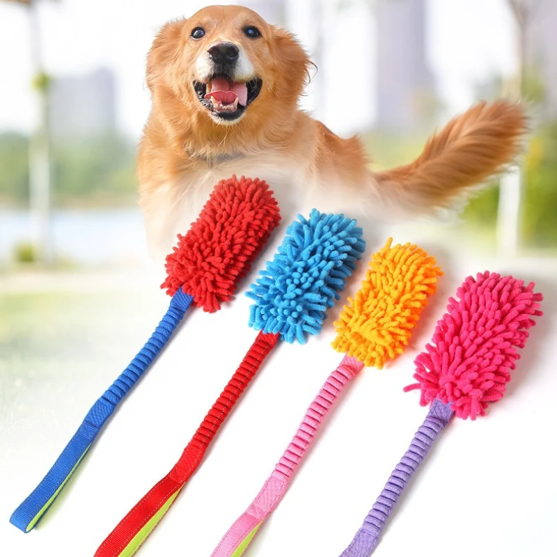 Brinquedo de Pelúcia para Cães com Corda Colorida Interativa - Imagem 6