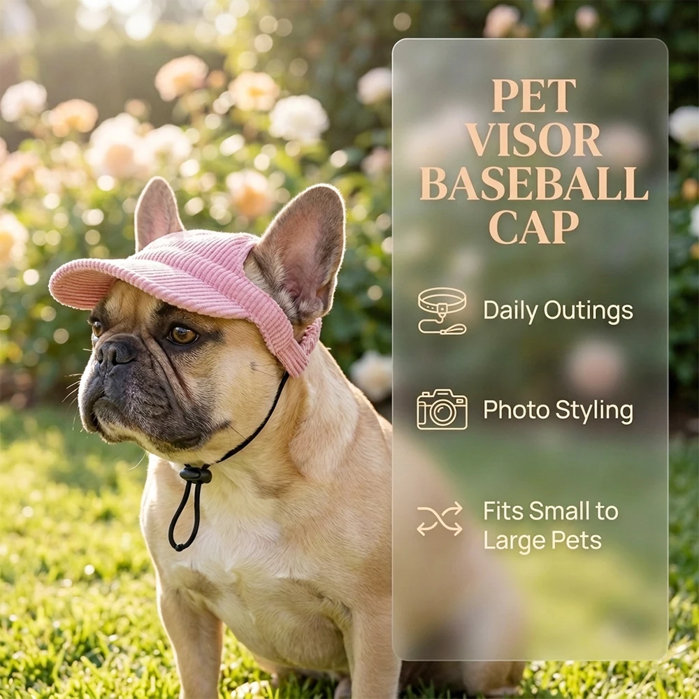 chapéu de sol para cães ajustável