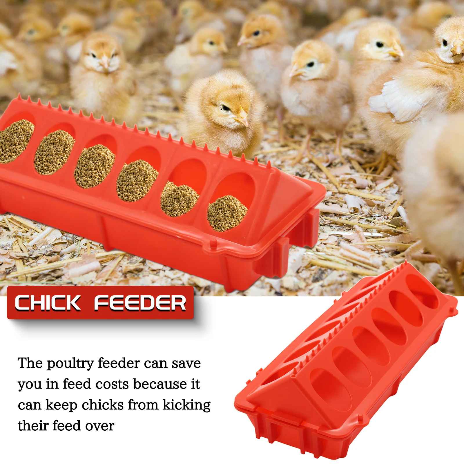 Bebedouro para Aves com Plástico Durável e Design à Prova de Vazamentos - Imagem 3