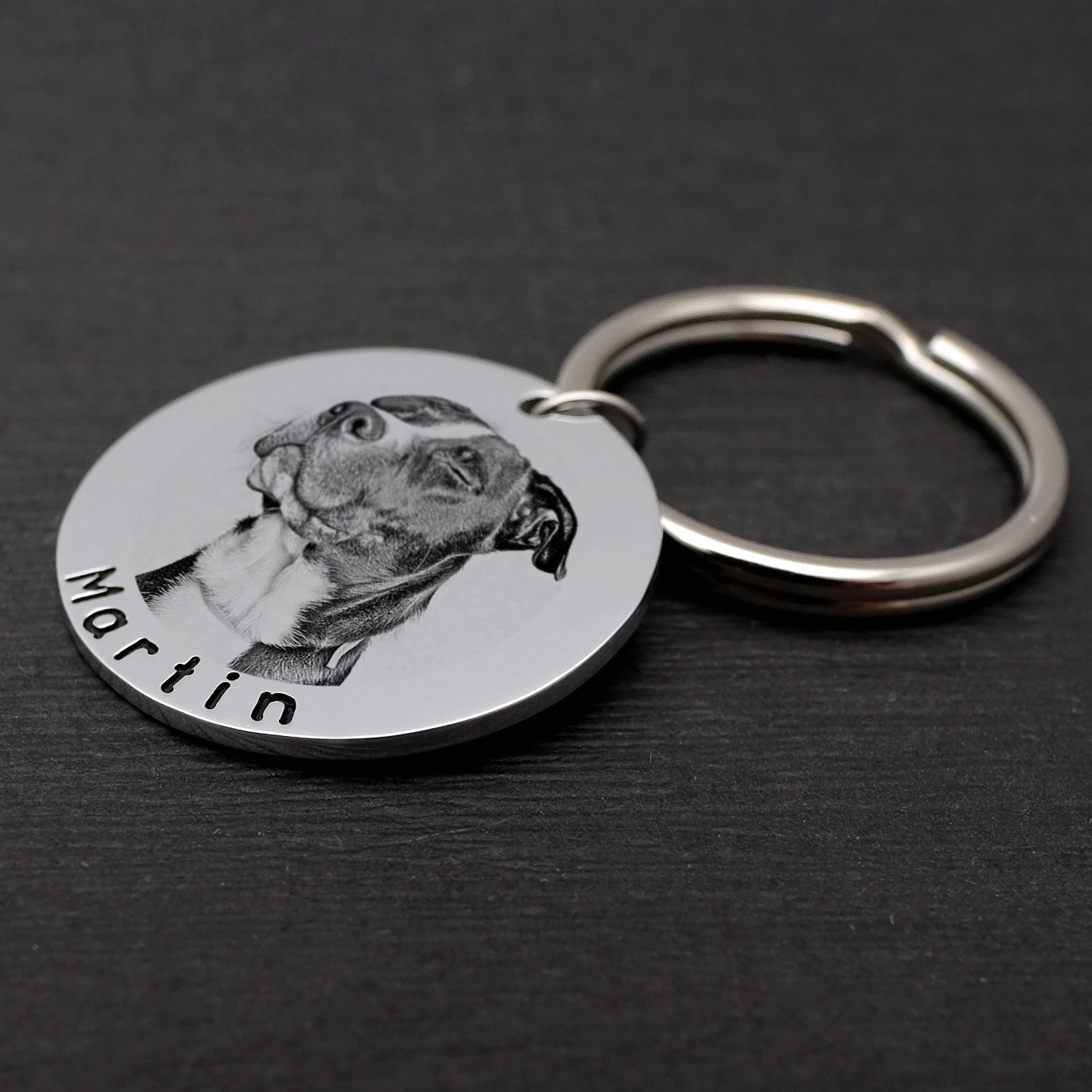 Placa de Identificação Personalizada para Cães com Foto para Coleira - Imagem 3