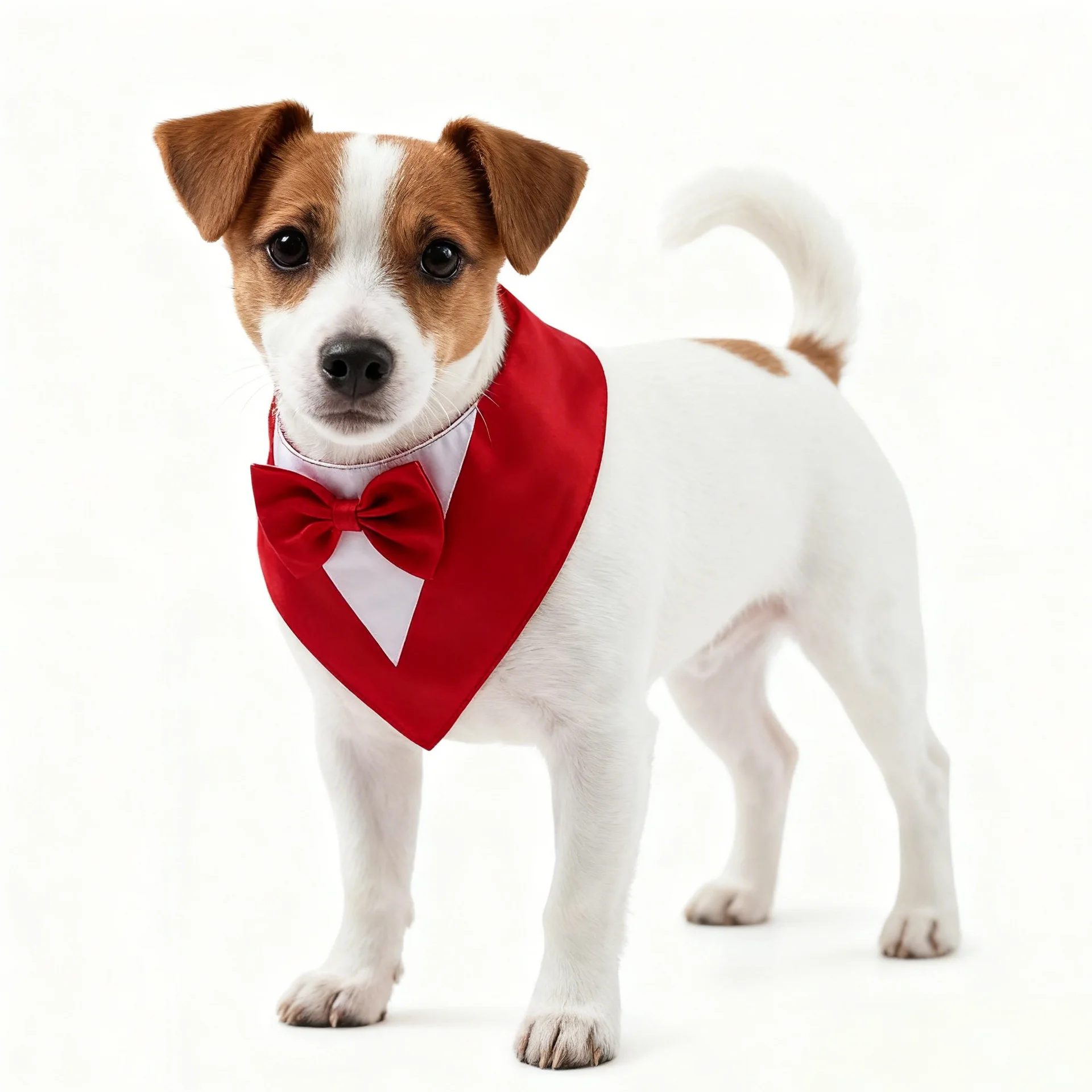 Bandana Ajustável para Cães e Gatos com Gravata Borboleta - Image 2