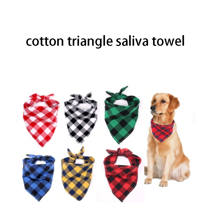 bandana para cães e gatos estampa xadrez