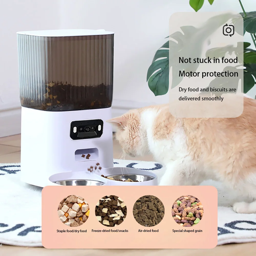 Alimentador Automático para Cães e Gatos 5L com Câmera Visão Noturna - Imagem 4