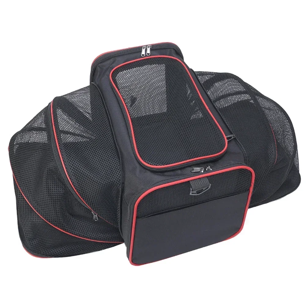 Mochila para Cães e Gatos Expansível Dobrável com Fitas Refletivas - Image 6