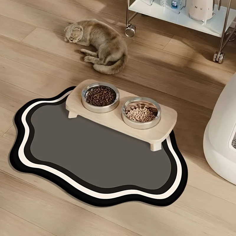 Tapete para Alimentação de Cães e Gatos 30x40cm Antiderrapante - Imagem 4