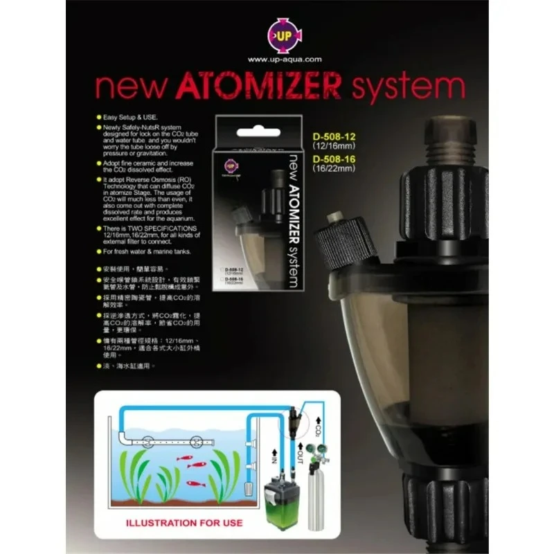 Atomizador de CO2 para Aquário com Design Externo - Imagem 3
