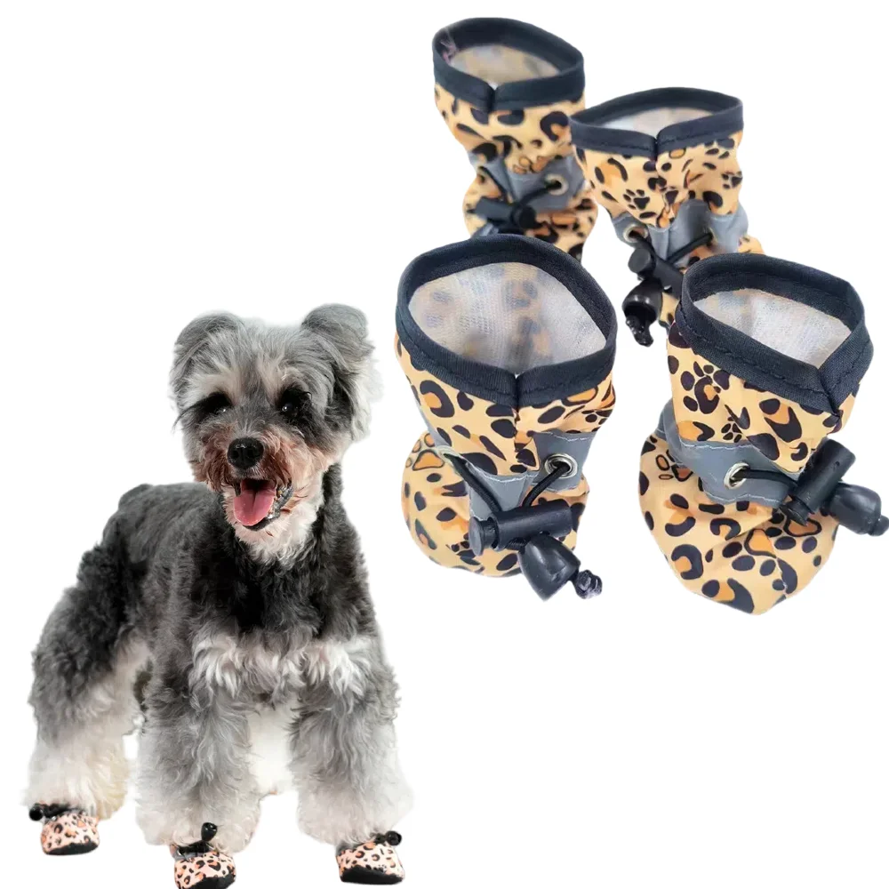Sapatos para Cães Pequenos de Verão Ajustáveis Antiderrapantes - Imagem 6