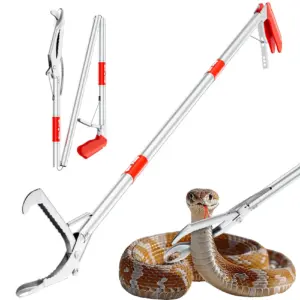 pinça de captura de cobra dobrável
