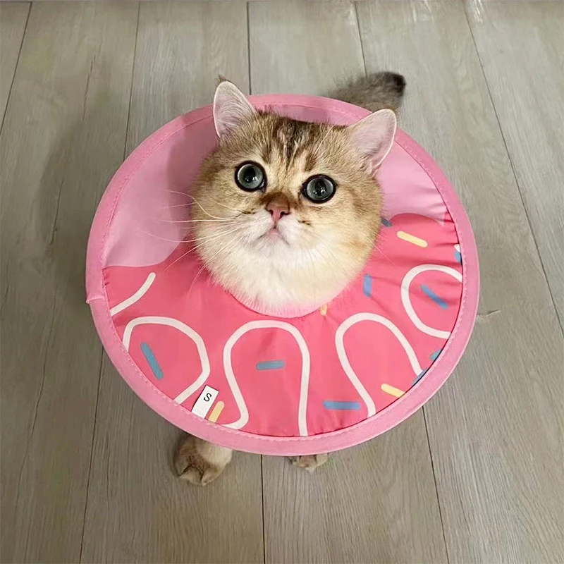 Colar Protetor Pós-Cirúrgico para Cães e Gatos de Dacron Ajustável - Imagem 4
