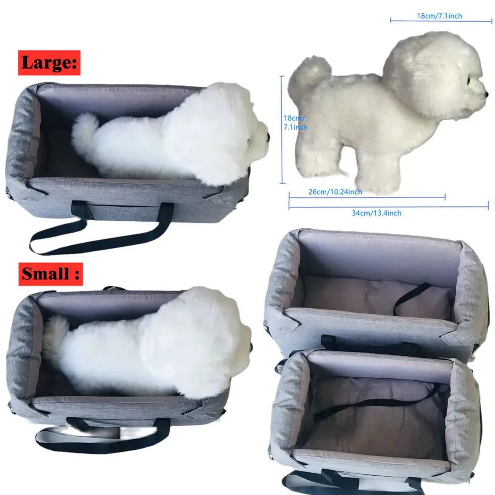 Cama de Carro Portátil para Cães Pequenos e Gatos com Capa Lavável - Imagem 4
