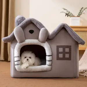 cama toca dobrável para cães e gatos