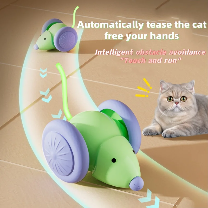 Brinquedo Elétrico para Gatos com Evitação de Obstáculos Recarregável - Imagem 3
