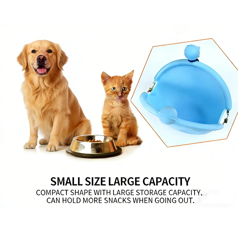 Bolsa de Silicone para Petiscos de Cães 9x4x7,5 cm com Fivela para Cinto - Image 5