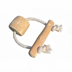 brinquedo de mascar para cães de madeira de café