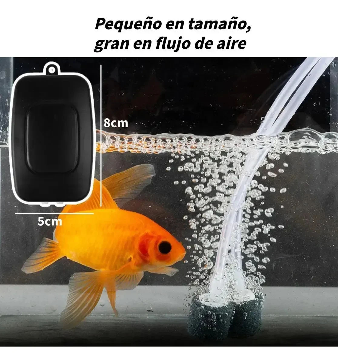 Bomba de Ar para Aquário Mini USB com Pedra de Ar - Image 6