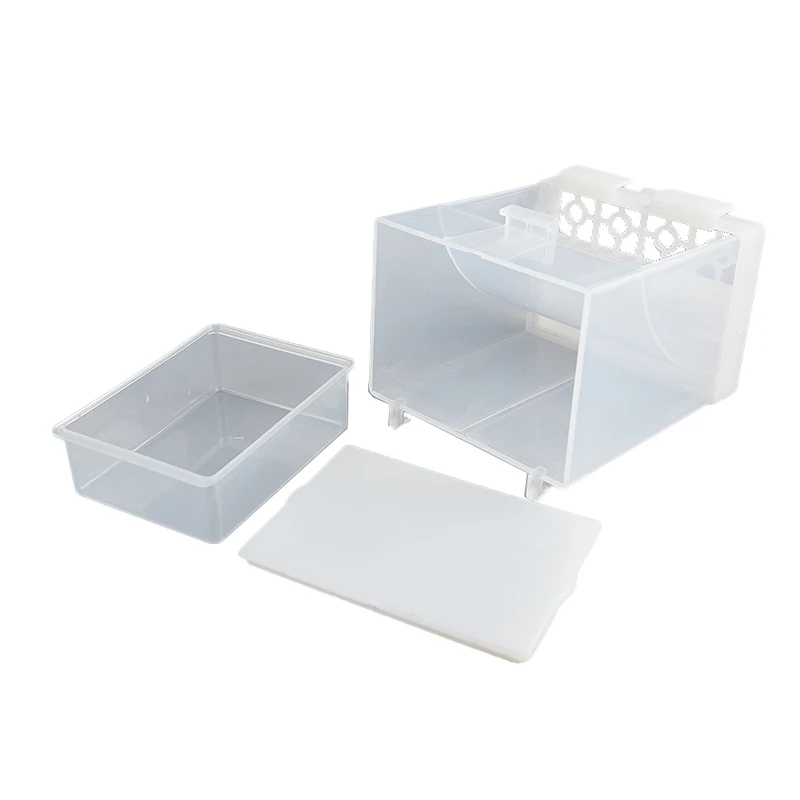 Comedouro para Pássaros de Plástico Antiespalhamento Preto ou Branco - Imagem 5