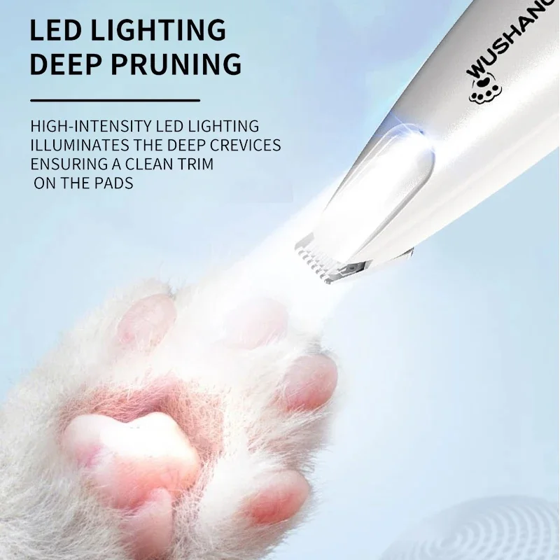 Aparador Elétrico para Cães e Gatos com Luz LED para Patas e Orelhas - Imagem 2