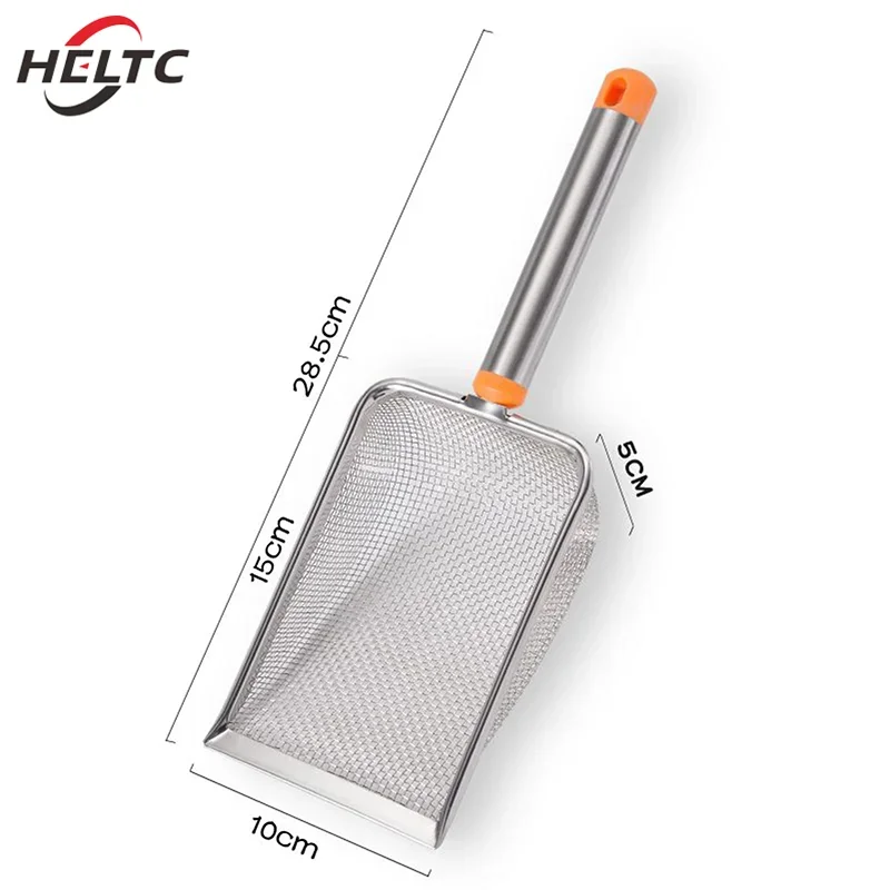 Pá Higiênica Inox para Gatos com Malha Fina e Cabo Ergonômico - Imagem 6