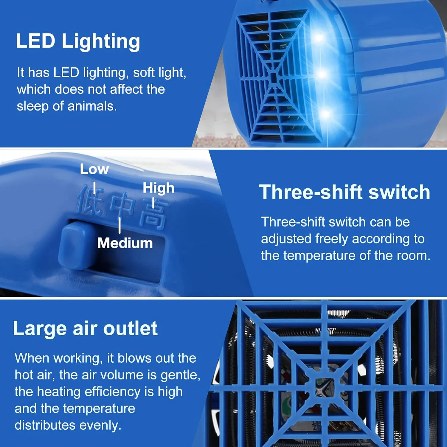Lâmpada de Aquecimento para Aves 100-300W com Controlador de Temperatura - Imagem 5
