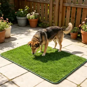 tapete de grama artificial lavável para cães