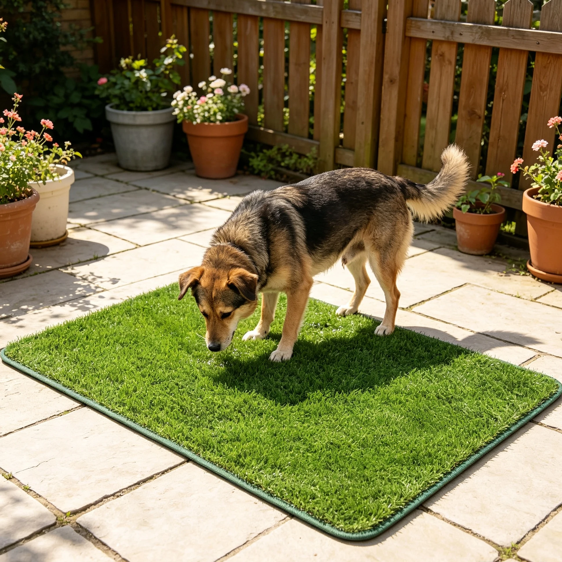 tapete de grama artificial lavável para cães