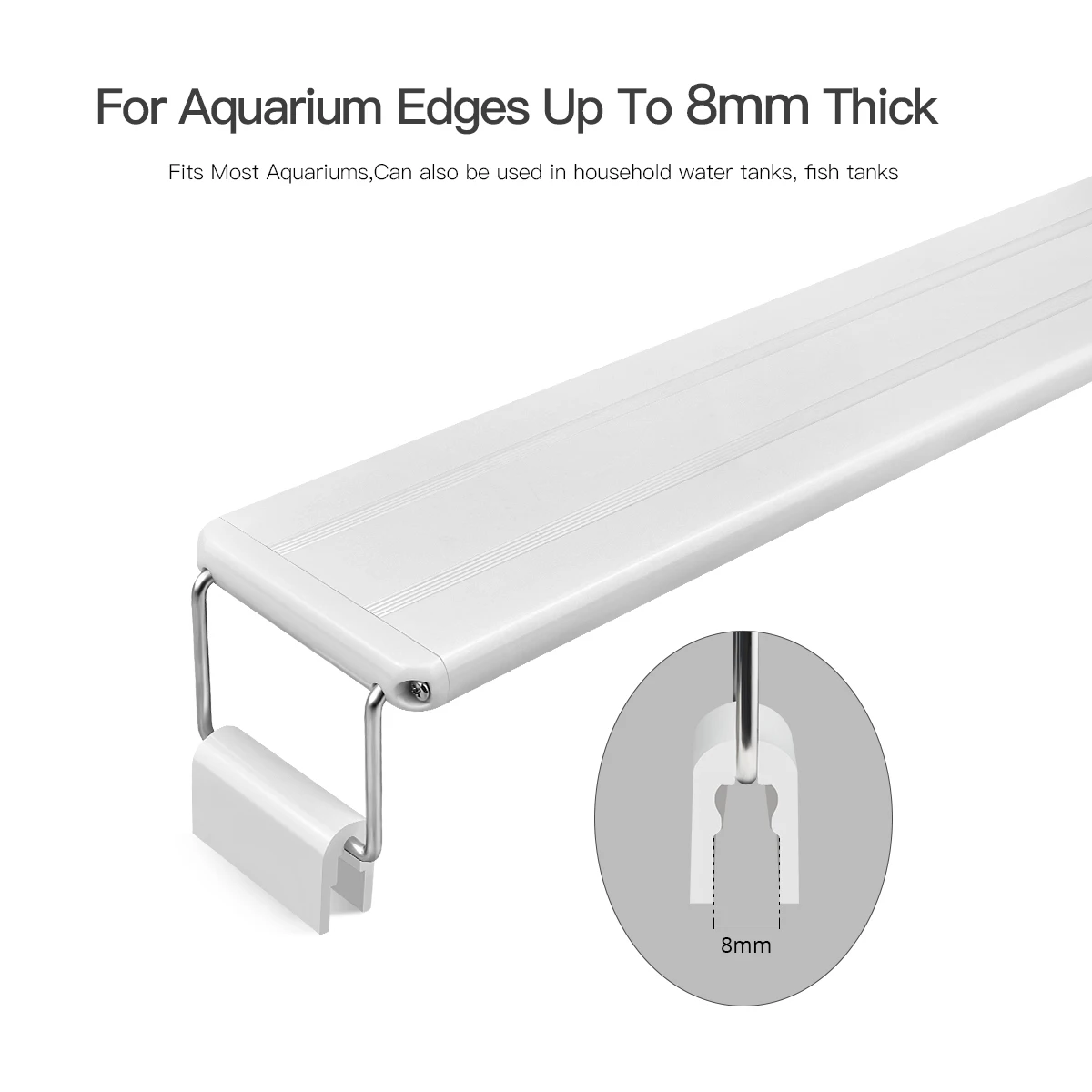 Luminária LED para Aquário Extensível 18 cm RGB com Suporte Acrílico - Imagem 6