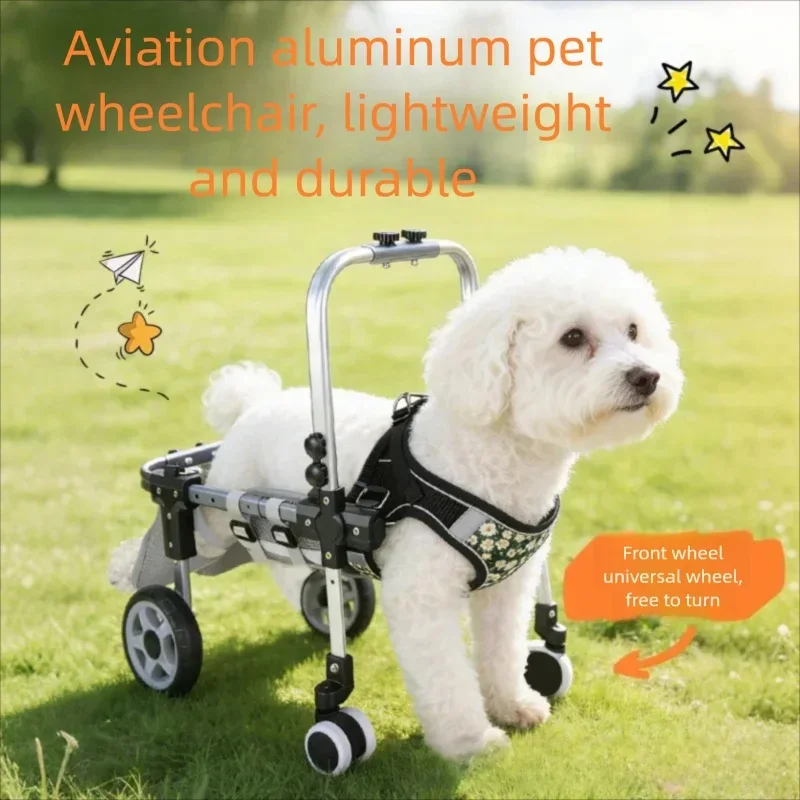Carrinho de Rodas Ajustável para Cães e Gatos Pequenos - Image 6