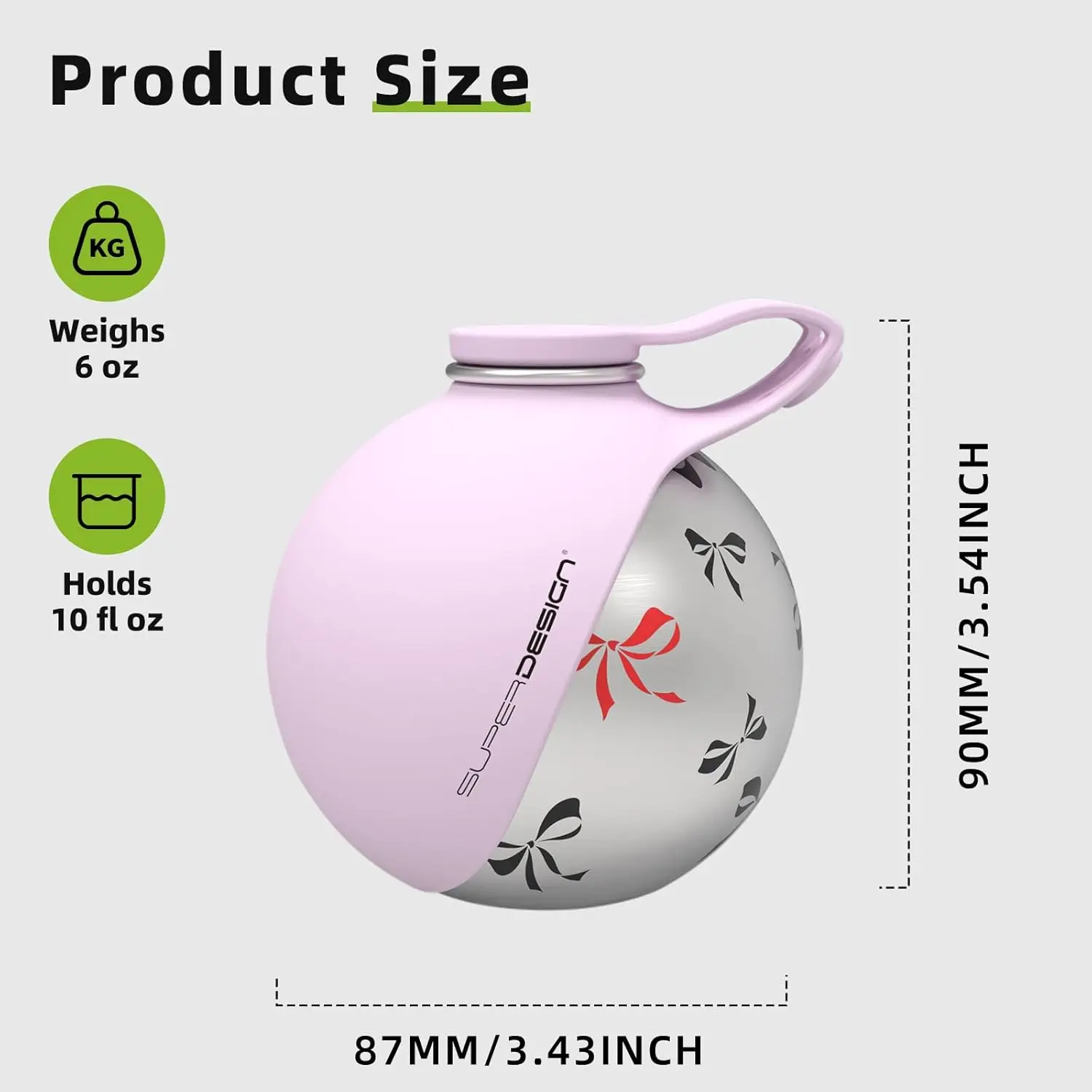 Garrafa de Água Portátil para Cães Pequenos de Aço Inoxidável com Tigela de Silicone - Imagem 2